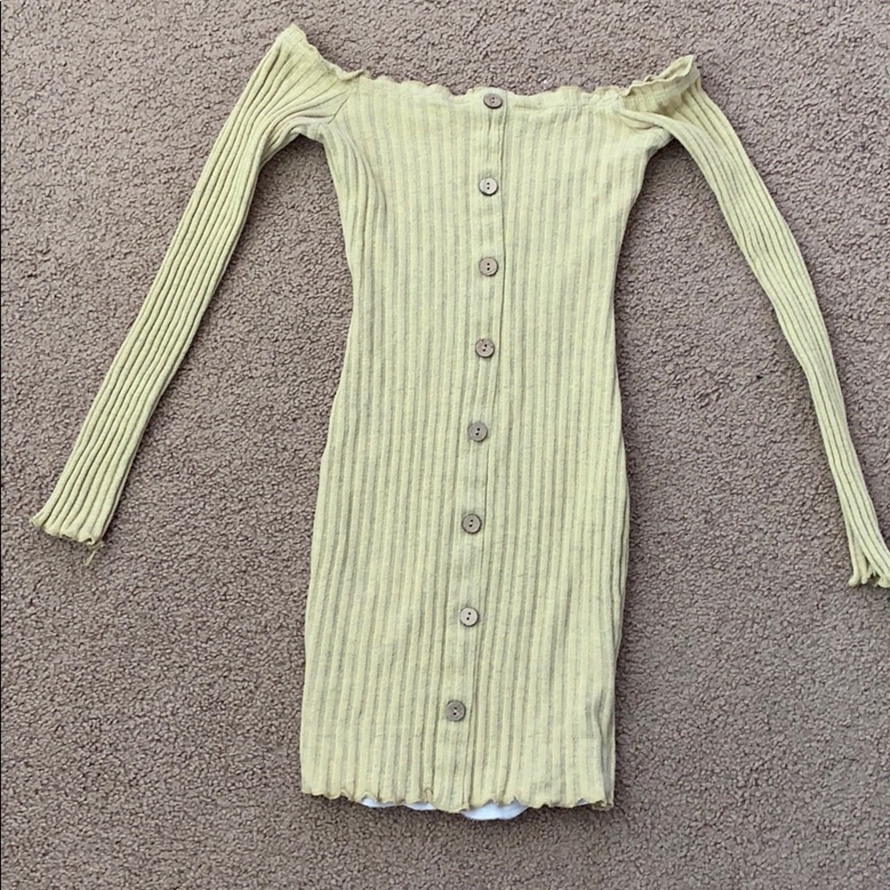 Off the shoulder mini dress